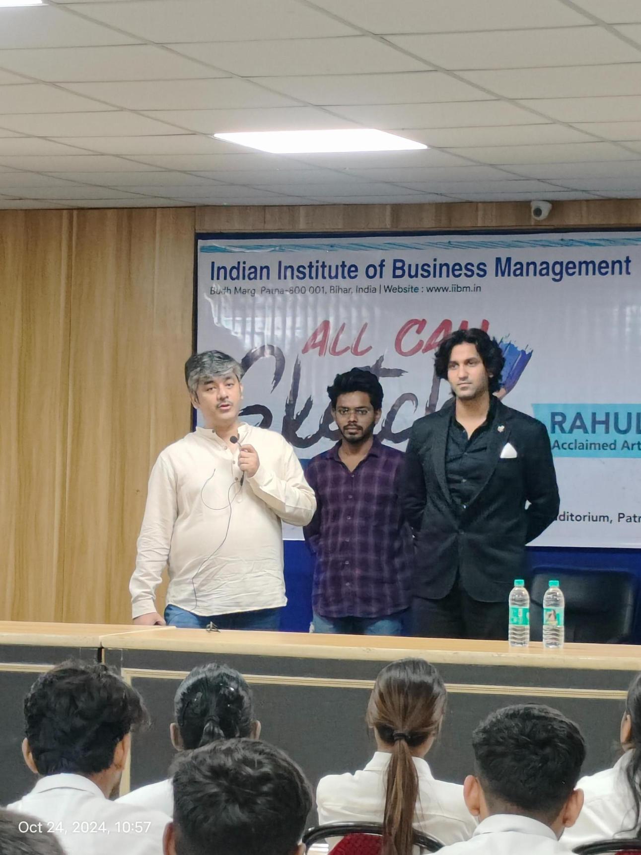 Rahul Soni Conducts “All Can Sketch” Workshop for PGDM, BBA, BCA & MAMC Students at IIBM and ZHI Patna